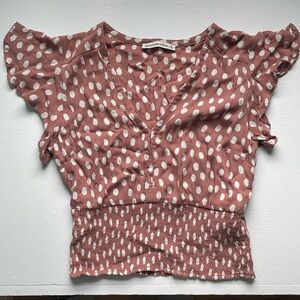 Abercrombie and Fitch smocked top, size small